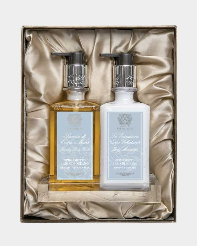 Bergamont & Ocean Aria Acrylic Bath & Body Gift Set